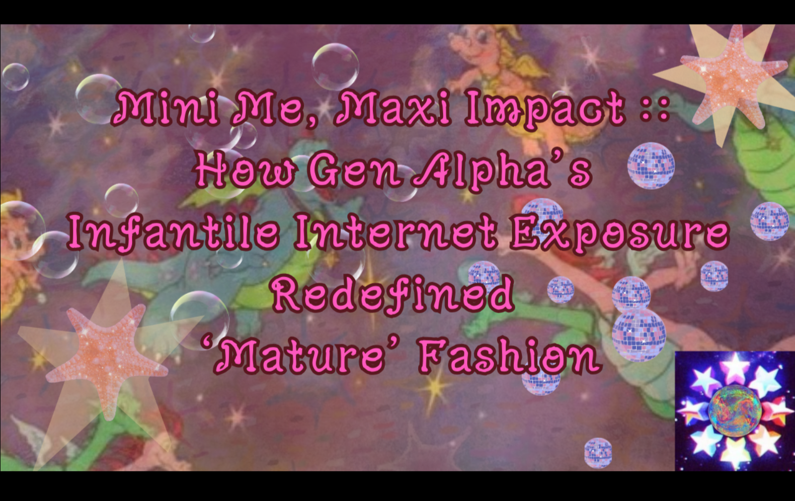 Mini Me, Maxi Impact:: How Gen Alpha’s Infantile Internet Exposure Redefined ‘Mature’ Fashion