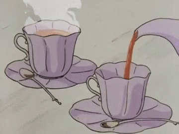 hot tea gif